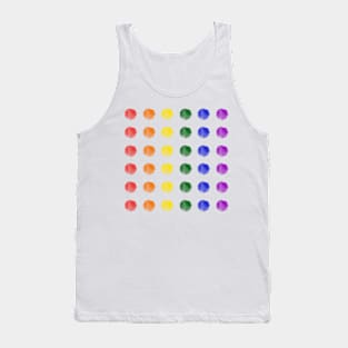 Watercolor Dots - gay pride Tank Top